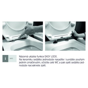 Mereo WC set - Rimless WC hranaté, modul pro zazdění, bílé hranaté tlačítko