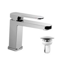 Mereo Umyvadlová stojánková baterie, Mada, s clic-clac CH02, chrom