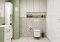 Mereo Leny, koupelnová skříňka nízka 68 cm, závěsná, bílá, levá