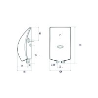 Mereo Průtokový ohřívač vody 5,5 kW, nízkotlaký
