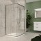 Mereo Sprchový kout, Kora Lite, čtverec, 80 cm,  chrom ALU, sklo Čiré