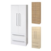 Mereo Bino, koupelnová skříňka vysoká, dvojitá 163 cm