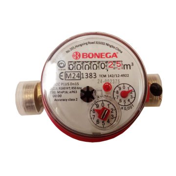 Bonega magnetický bytový vodoměr, teplá voda, 1/2"