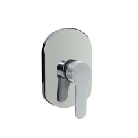 Mereo Sprchová podomítková baterie bez přepínače, Zuna, Mbox, oválný kryt, chrom