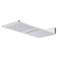 Mereo Talířová sprcha horní, s vodopádem, hranatá 600 x 251 mm, nerez