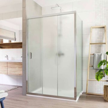 Mereo Sprchový kout, Lima, obdélník, chrom ALU, sklo Point