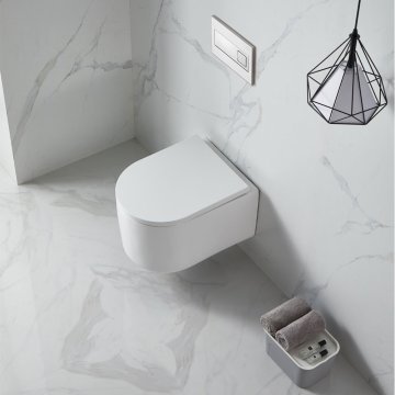 Mereo WC závěsné kapotované, RIMLESS, 495x360x370, keramické, bez sedátka