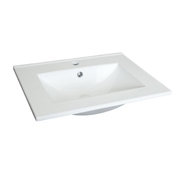 Nábytkové umyvadlo SLIM, 61x46x16 cm, keramické, bílé