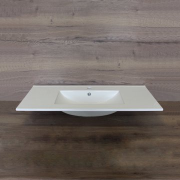 Nábytkové umyvadlo SLIM, 101x46x18 cm, keramické, bílé