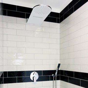 Mereo Talířová sprcha horní, s vodopádem, půlkulatá 600 x 251 mm, nerez CB496
