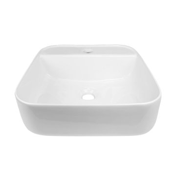Mereo Umyvadlo na desku bez přepadu, 390x390x140 mm, keramické
