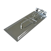 Mereo Talířová sprcha horní, s vodopádem, hranatá 500 x 200 mm, nerez