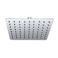 Mereo Talířová sprcha horní, Slim, hranatá s kloubem, nerez