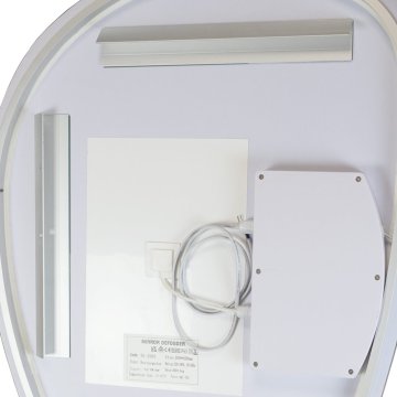 Mereo Zrcadlo elipsa 80x55 cm, LED osvětlení a odmlžování