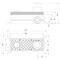 Mereo Viana jednocestná podomítková baterie s ramínkem, s oválným krytem