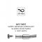 Mereo Sprchová hadice černá, matná 150 cm, systém zabraňující překroucení
