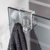 SAT háček na sklo, čirá