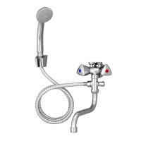 Mereo Baterie kombinovaná kohoutková se sprchou pro nízkotl. ohřívače, ramínko 30 cm, sprcha, hadice 2m
