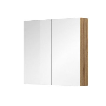 Mereo Aira, Mailo, Opto, Vigo, Ponte koupelnová galerka 80 cm, zrcadlová skříňka, dub Riviera