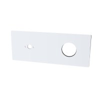 Mereo Kryt hranatý pro podomítkovou baterii s ramínkem, 23x10 cm