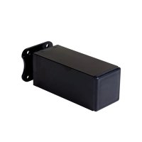 Nábytková noha, plast - černá mat