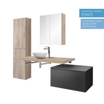 Mereo Ponte, koupelnová deska pod umyvadlo Kronberg