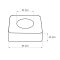Mereo Kryt pro sifon umyvadlový hranatý, celokovový s převlečnou maticí, pochrom. mosaz, 5/4"x ø 32 mm