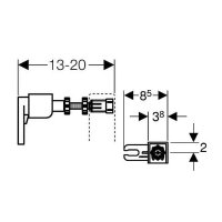 Geberit sada k WC modulu do sádrokartonu, 111.815.00.1