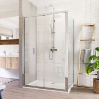 Mereo Sprchový kout, LIMA, obdélník, chrom ALU, sklo čiré