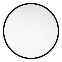 Mereo Zrcadlo kulaté pr. 60 cm, černý rám