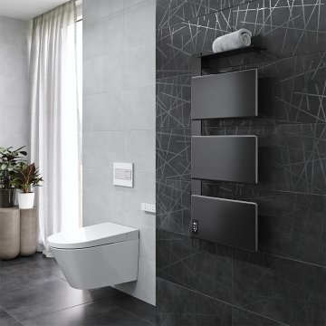 Mereo WC s integrovaným elektronickým bidetem, RIMLESS, 592x380x430 cm, keramické, vč. sedátka