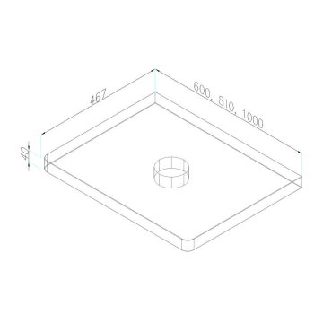 Mereo Siena, koupelnová deska na skříňku, dub masiv