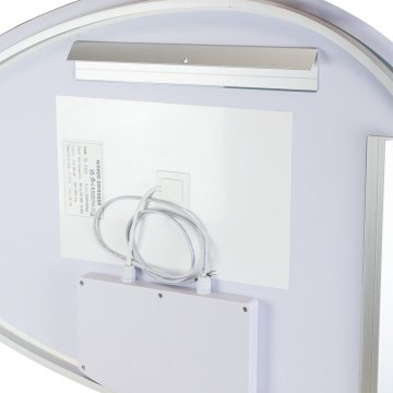 Mereo Zrcadlo elipsa 80x55 cm, LED osvětlení a odmlžování