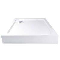 Mereo Kora Lite sprchový set: sprchový kout 90x90x185 cm, chrom ALU, sklo čiré, 90 cm, vanička, sifon