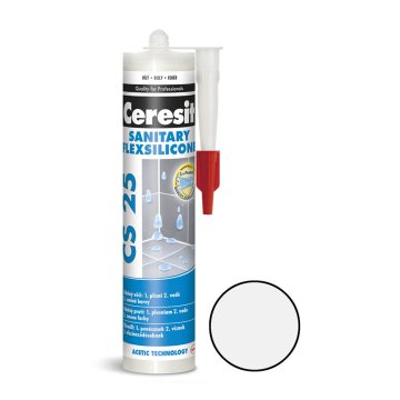 Ceresit CS25 silikon sanitární 280 ml - Barva: Bílá