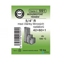 Sada mezi články litinových radiátorů