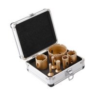 Sada vykružovacích diamantových korunek 8,10,14,22,32,40,68 mm