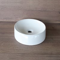 Mereo Umyvadlo na desku bez přepadu, 350x390x100 mm, oválné, keramické