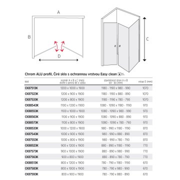 Mereo Sprchový kout, Lima, obdélník, lítací dveře a pevný díl, chrom ALU, sklo Point