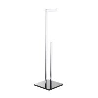 Optima Glass držák toaletního papíru se zásobníkem, chrom/černá