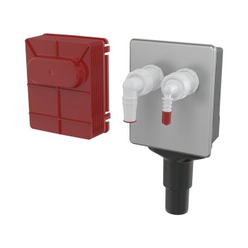 Alcaplast sifon pračkový podomítkový pro napojení dvou spotřebičů, APS6