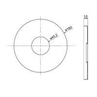Mereo Kryt kulatý pro podomítkovou baterii bez přepínače, ø 16 cm
