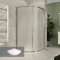 Mereo Sprchový set z Kory Lite, čtvrtkruh, 90 cm, chrom ALU, sklo Grape a SMC vanička