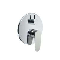 Mereo Sprchová podomítková baterie s trojcestným přepínačem, Viana ,Mbox, kulatý kryt, chrom