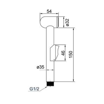 Mereo Umyvadlová stojánková baterie Lila s bidetovou sprchou