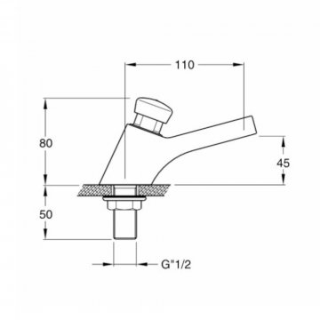 Silfra umyvadlový stojánkový ventil, QK230