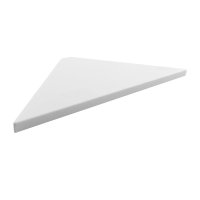 Abeline rohová police rockstone 200x200mm, bílá mat