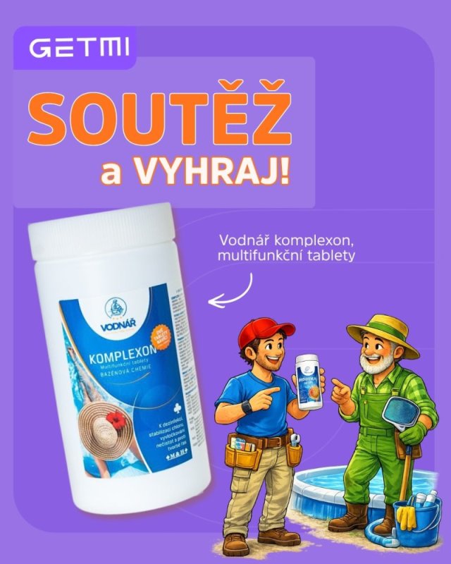 Soutěž ke Dni otců o bazénovou chemii Vodnář Komplexon