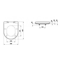 Laufen PRO WC sedátko, slowclose, H8969513000001