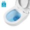 Mereo WC set - Rimless WC oblé, modul pro sádrokarton, bílé oválné tlačítko